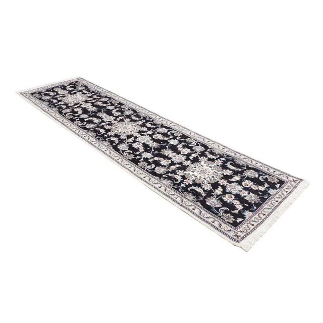 Hand-Knotted Nain Rug with Floral Pattern For Sale - Image 3 of 11