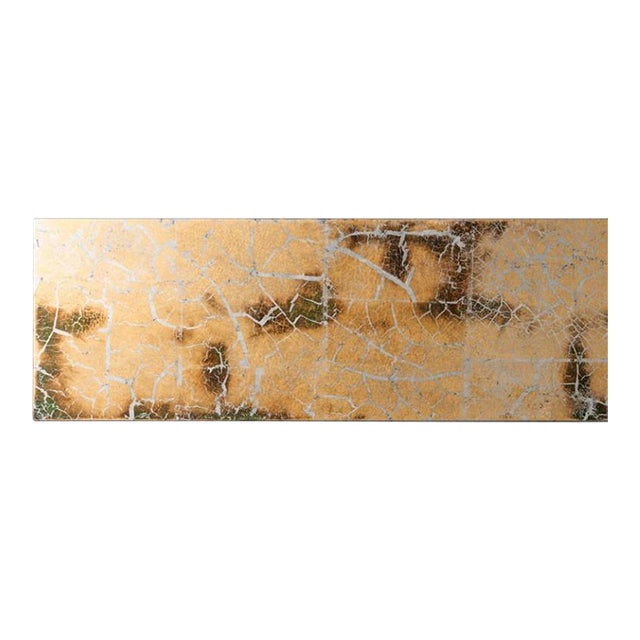 Luce “Crack Gold” – Handcrafted Kanazawa Foil Art Panel (Medium), Made-to-Order For Sale