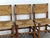 Brown Vintage French Primitive Rush Chairs, 1930s, Set of 4 For Sale - Image 8 of 11