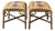 Pair of McGuire Style Chinoiserie Bamboo Stools or Ottomans With Tufted Cushions. For Sale