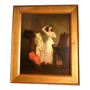 19th Century Charming Portrait of a Young Lady