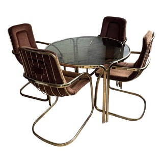 Copper Dining Set from Gastone Rinaldi, 1970s, Set of 5 For Sale
