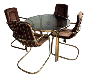 Copper Dining Set from Gastone Rinaldi, 1970s, Set of 5