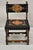Renaissance Antique Italian Renaissance Turn Carved Walnut Tapestry Small Childs Side Chair For Sale - Image 3 of 12