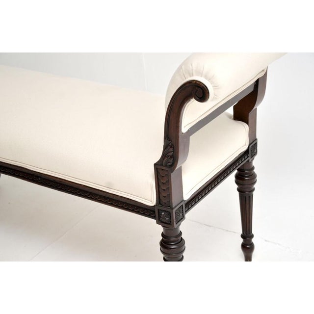 Antique Victorian Carved Bench or Stool attributed to Waring and Gillows, 1880s For Sale - Image 9 of 11