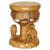 Vintage Hand Carved Elephant Stool with Ornate Decoration For Sale - Image 18 of 18