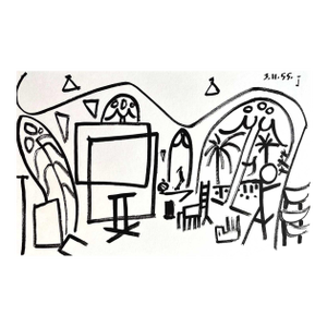 Picasso Sketchbook Carnet De La Californie 1 Dated 3-11-55