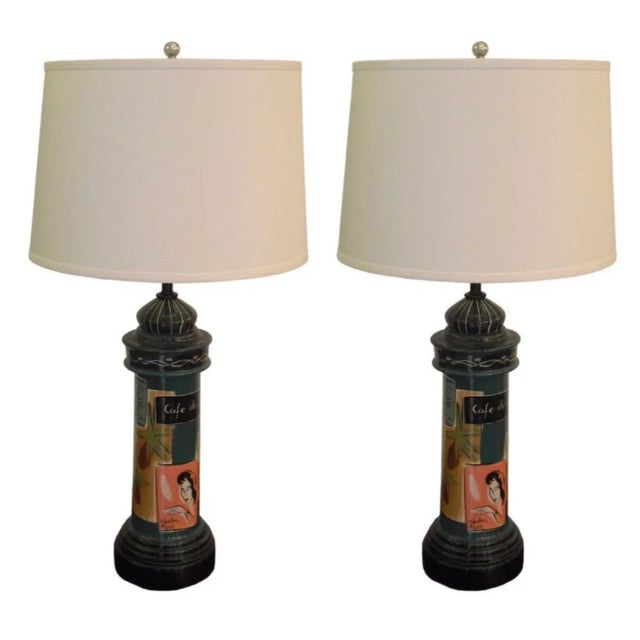 1950s Abstract California Marc Bellaire for California Pottery Table Lamps - a Pair For Sale - Image 10 of 10