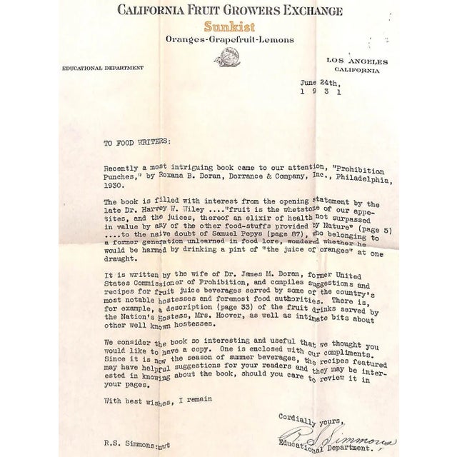 "Prohibition Punches: A Book of Beverages" 1930 Doran, Roxana B. For Sale - Image 9 of 10