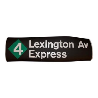 New York City #4 Train Subway Sign For Sale