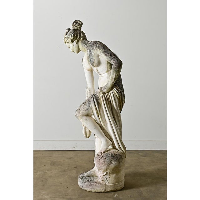 Early 20th Century English Reproduction Statue of La Baigneuse or Venus Bathing For Sale - Image 4 of 14