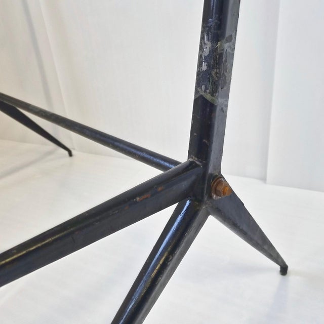 1950s Vintage Shelf with Compass Legs by Jean Prouvé and Maurice Novarina, 1950s For Sale - Image 5 of 10