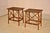 Pair of Tortoise Bamboo Side Tables, Circa 1960's For Sale - Image 4 of 7