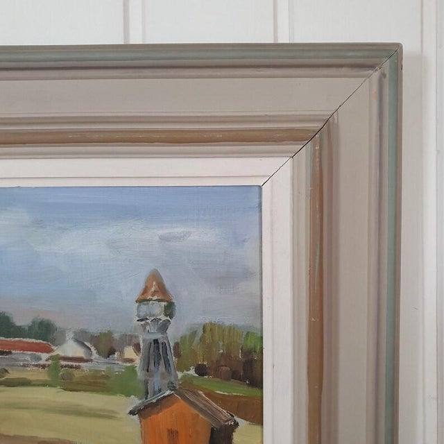 1954 Mid Century Swedish Oil Painting by Sven Eugen Nilsson For Sale - Image 4 of 18