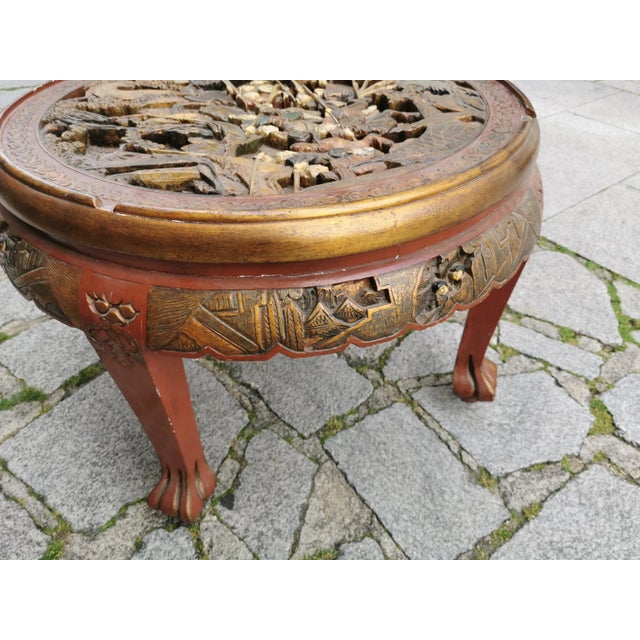 Chinese Tea Tables, 1950s, Set of 5 For Sale - Image 15 of 17