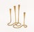 Illums Bolighus Pair of Illums Bolighus Modernist Brass Candlestick Holders For Sale - Image 4 of 11