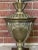 Traditional 1970s Neoclassical-Style Brass Table Lamp Trophy Urn Shape, Bouquet Leafs For Sale - Image 3 of 10