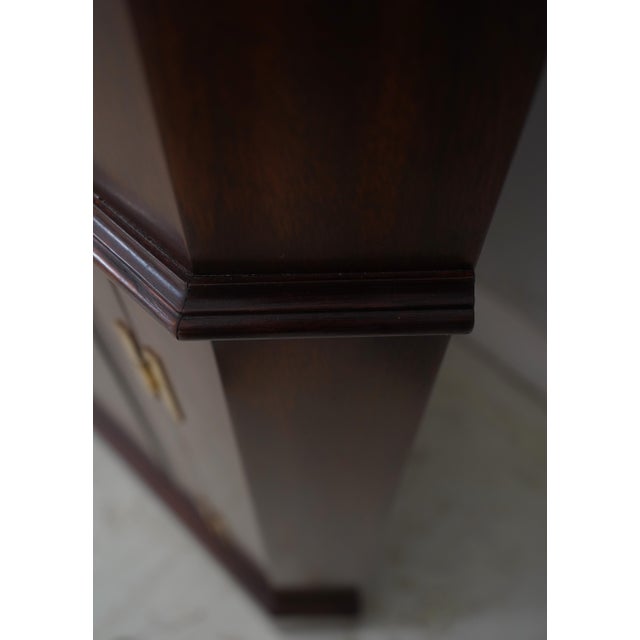 Henkel Harris Mahogany Tall Corner Cabinet For Sale - Image 13 of 18