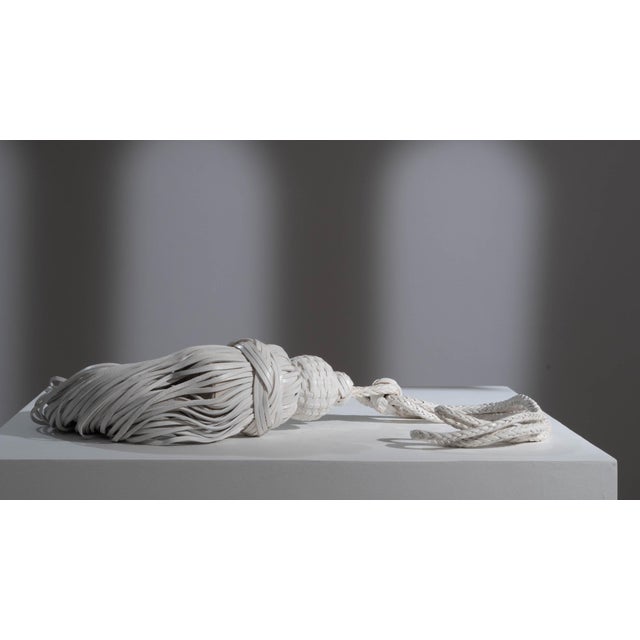 Moroccan Leather Choucha Tassel - White For Sale - Image 14 of 18