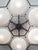 Fabio Ltd 21st Century Beehive Bronze Matte White Murano Flush Mount by Fabio LTD For Sale - Image 4 of 4