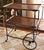 Antique Wood and Metal Industrial Rolling Tea or Bar Cart, Side Table - Hotel Trolley For Sale In New York - Image 6 of 11