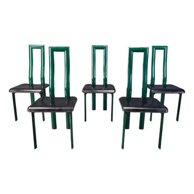 Italian Regia Dining Chairs by Antonello Mosca for Ycami, 1980s, Set of 6 For Sale