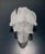 2020s Murano Style Italian 12 “swallow” Clear Grit Glass Sconces - a Pair For Sale - Image 5 of 5