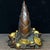 Vintage Chinese Gilt Bronze Bamboo Shoot & Coin Sculpture - "Rising Fortune" Motif For Sale In Los Angeles - Image 6 of 9