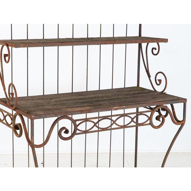 French French Circa 1930 Wrought Iron Étagère / Boulangerie Racks For Sale - Image 3 of 14