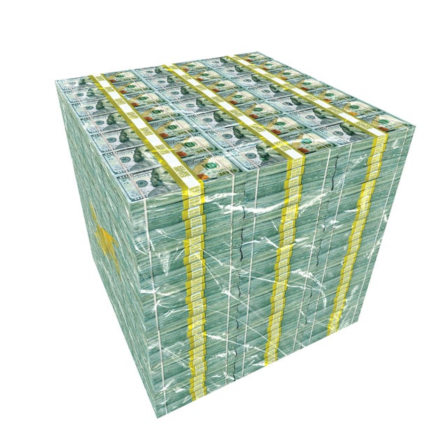 Pop Art Million Dollar Cube Side Table For Sale - Image 4 of 8