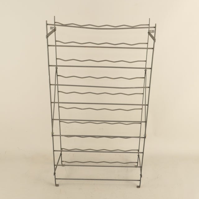 Antique French Metal Wine Rack, 1900 For Sale - Image 6 of 9