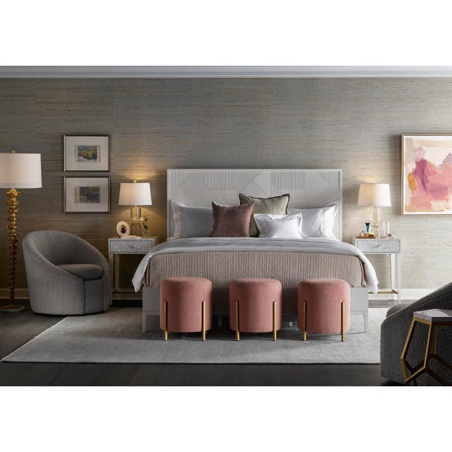 Spirited and inviting, the Royal Pouf is a darling addition to any area of the home with a Fairy Tale Blush seat and a...