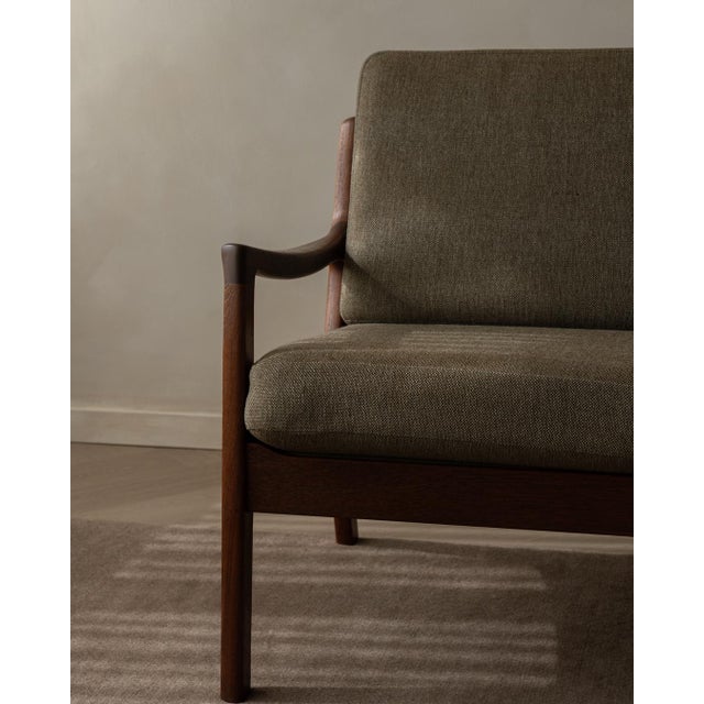 Vintage Danish Senator 2-Seater Sofa with Teak Frame by Ole Wanscher for Cado, 1960s For Sale - Image 15 of 18