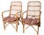 Franco Albini Pr. Coastal Style Mid 20th Century Bamboo Rattan Lounge Chairs For Sale - Image 4 of 12
