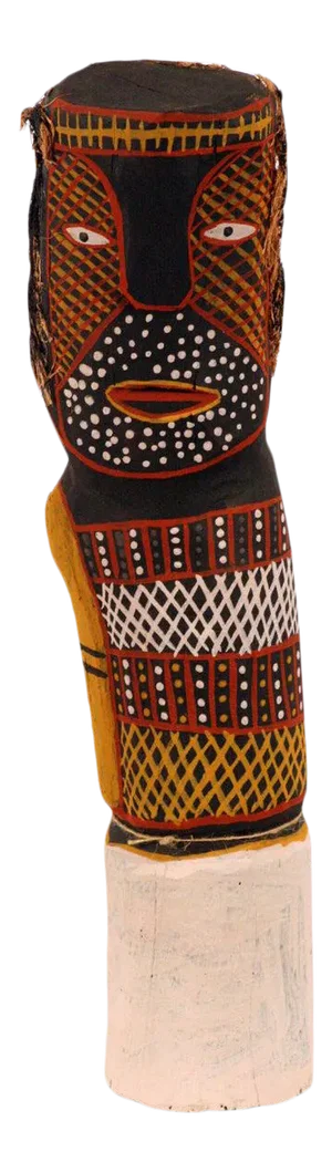Australian aboriginal ironwood Bima Figure Carving Tiwi Island