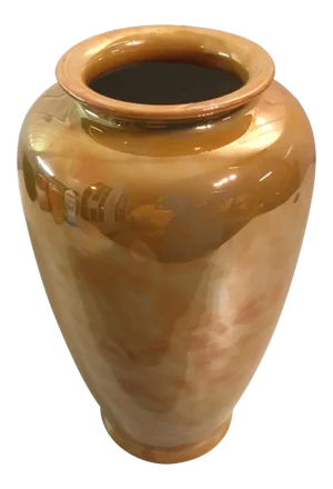 Mid-Century Nippon Iridescent Orange Luster Vase