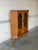 Mid-Century Modern Oak Corner Storage Cabinet With Glass Doors Danish Mid-Century Modern 1960s For Sale - Image 3 of 12