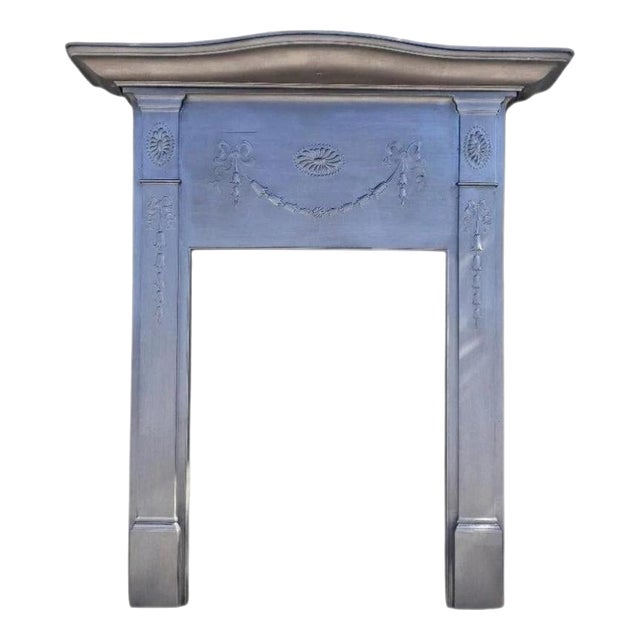 Victorian Edwardian Cast Iron Fireplace Surround for Wood Burner For Sale