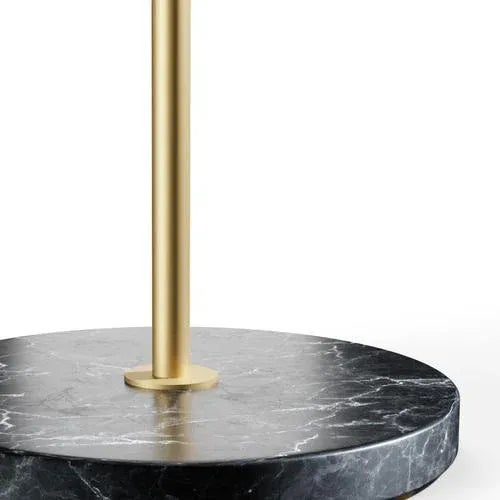 Metal Tall J14 Floor Lamp in Gilt Brass from Disderot For Sale - Image 7 of 9