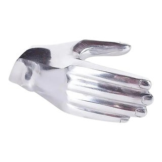 21st Century Cast Aluminum Hand Doorstop For Sale