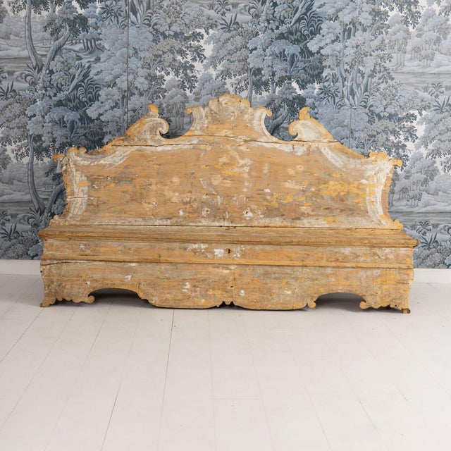 A monumental Italian cassapanaca (storage chest and seat) from a palazzo in Cremona, southeast of Milan with storage in...