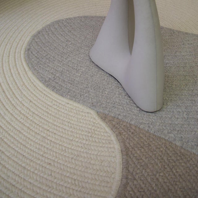 Not Yet Made - Made To Order Riff Rug, 4x6ft, Black, From Souda, Braided, Coiled Wool Area Rug For Sale - Image 5 of 10