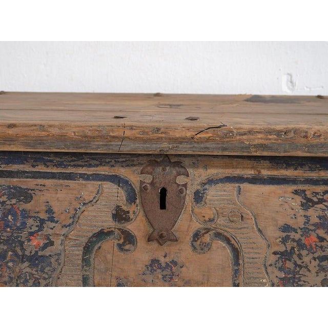 Antique Hand-Painted Wedding Chest, 1846 For Sale - Image 16 of 18