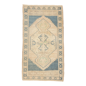 Fine Vintage Turkish Wool Rug 1'10'' X 3'4''