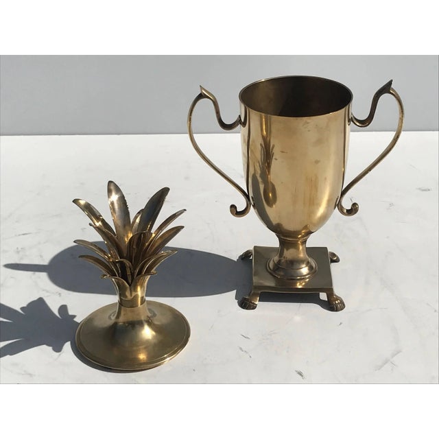Brass Pineapple Urn Beverage Cooler For Sale In Los Angeles - Image 6 of 8