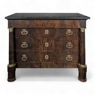 Empire Chest of Drawers with Bronze Fittings For Sale