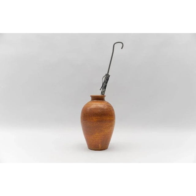 German Studio Ceramic Floor Vase from Wilhelm & Elly Kuch, 1960s, in Very Good conditions. Designed 1960 to 1969 This...