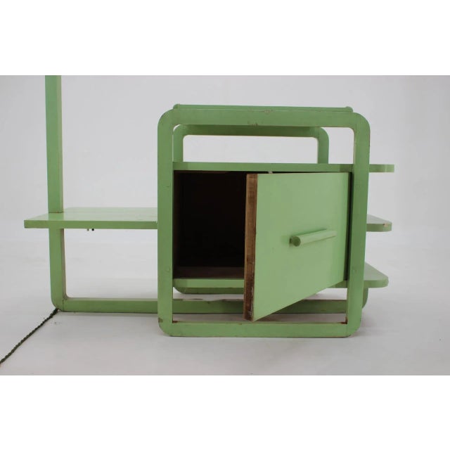 Wood Wooden and Chrome Bauhaus Floor Lamp, 1930s For Sale - Image 7 of 10