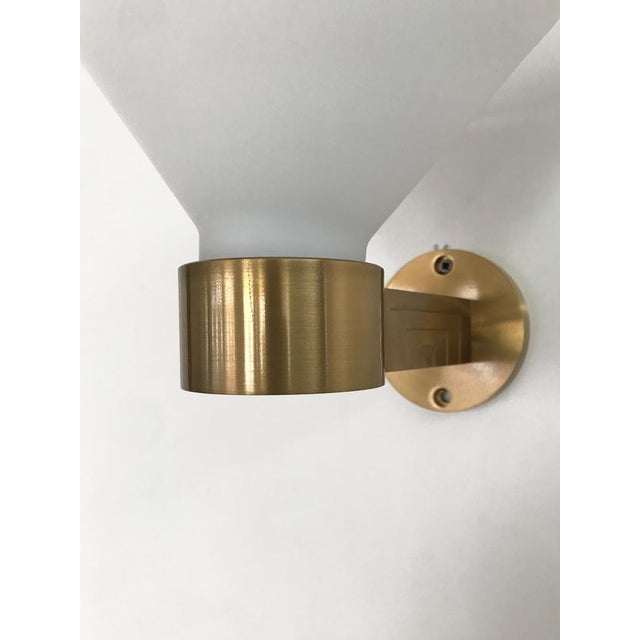 Italian Wall Lamps in Brass and Murano Glass, 1970s, Set of 4 For Sale - Image 17 of 18