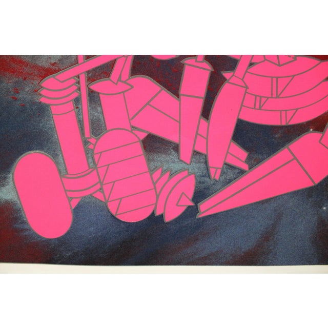 Macchina Inutile 2 Lithograph by Renato Volpini, 1970s For Sale - Image 3 of 4